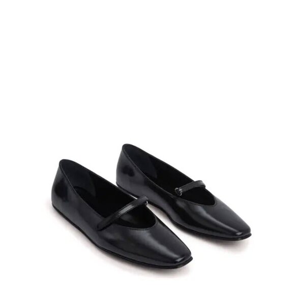 By Far Molly Ballet Flat in Black Sz EU40/US10